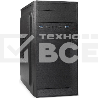 Компьютерный корпус Minitower ExeGate BAA-105U2-01-AAA350 (mATX, БП AAA350 с вент. 8см, 2*USB+2*USB 3.0, аудио, черный)