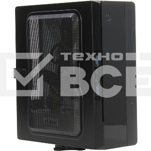 Компьютерный корпус Powerman <EQ101BK> slim ATX 200W Black 6117857 (8см Fan, 2* USB 3.0, Audio, PM-200ATX-PRO APFC)