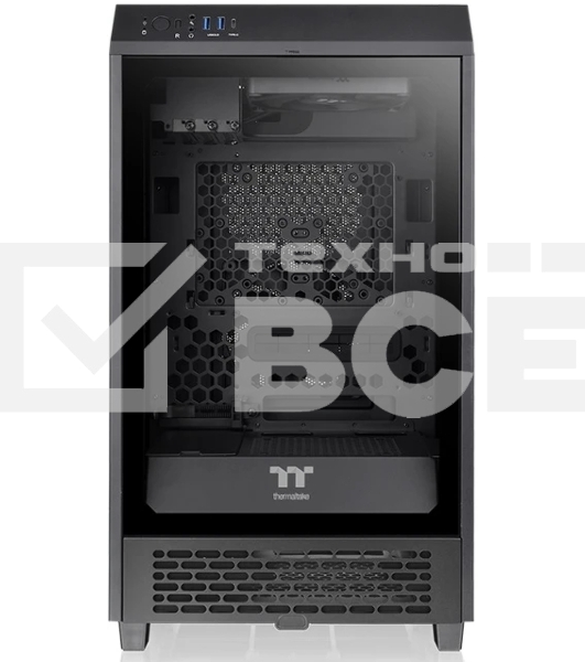 Компьютерный корпус Thermaltake The Tower 200 черный без БП miniITX 11x120мм 5x140мм 2xUSB 3.0 audio bott PSU