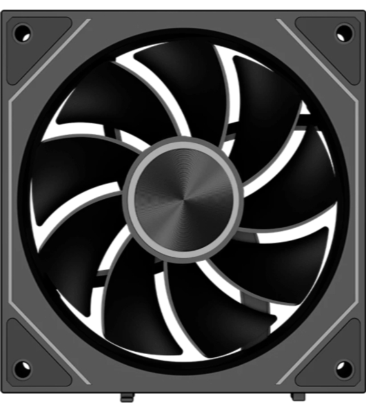 Вентилятор для корпуса PcCooler F3 X120R BK Reverse ARGB 120х120x25 черный 4-pin 28.4дБ (F3 X120R ARGB BK) Ret