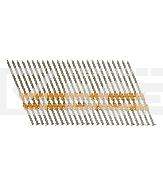 Гвозди Denzel для пнев. нейлера (крашен.), длина - 90 мм, диам. - 3,05 мм, 2000 шт.