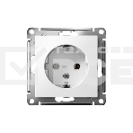 Механизм розетки 1-м СП AtlasDesign с заземл. 16А белый, SchE ATN000143, фото2