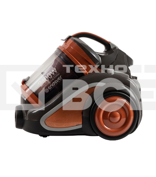 Пылесос циклонного типа Endever SkyClean VC-650, оранжевый/серый, мощность 2400 Вт