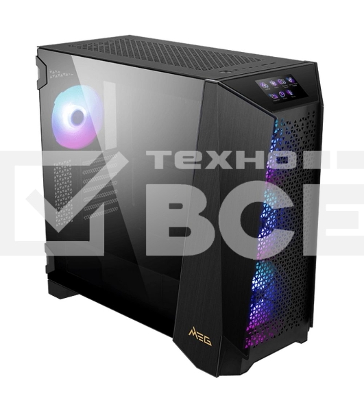 Компьютерный корпус MSI MEG PROSPECT 700R Mid-Tower, E-ATX, 2xUSB 3.2, 1xUSB-C, Audio I/O, 4x140 ARGB fan, Laminated Tempered Glass, (41556)
