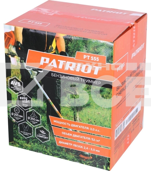 Триммер бензиновый Patriot PT 555 реж.эл.: леска/нож