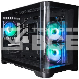 Компьютерный корпус 1STPLAYER UVIEW UV6 ARGB черный mATX 3x120мм ARGB fans UV6-BK-2FC7R-1FC7
