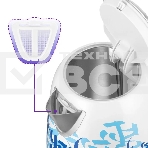 Чайник электрический Kitfort КТ-6772 1.7л. 2200Вт белый/синий корпус: металл/пластик, фото2