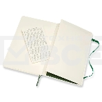 Блокнот Moleskine CLASSIC SOFT QP616K15 Large 130х210мм 192стр. линейка мягкая обложка зеленый, фото2
