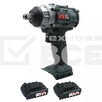 Профессиональный бесщеточный гайковерт аккумуляторный KLPRO KLSS18B-20 (18В, Li-ion-2шт, 2.0А·ч, 250Нм, 2 скорости, подсветка,З/У,в кейсе), фото 1