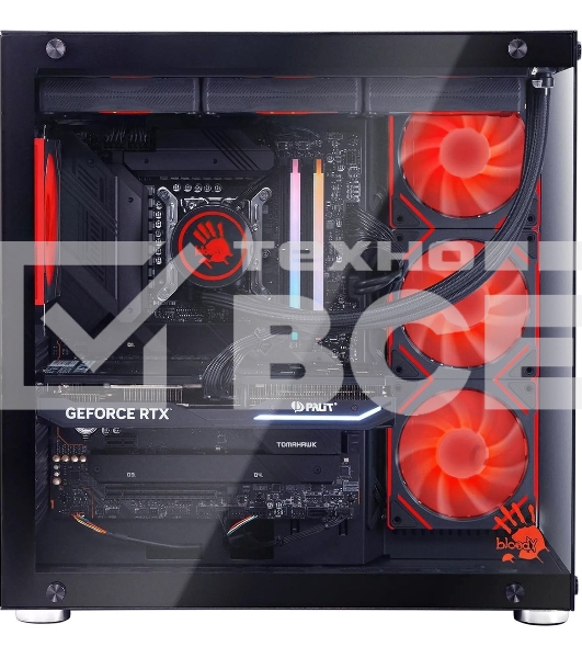 Компьютер Bloody BD-PC CZ79C3 MT i7 14700KF (3.4) 64Gb SSD 1Tb RTX 5070Ti 16Gb Win 11H 64 2.5xGbitEth 850W черный (RUS) (2129080)