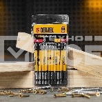 Набор бит Denzel PH2х90, сталь S2, круглый профиль, 10 шт., фото2