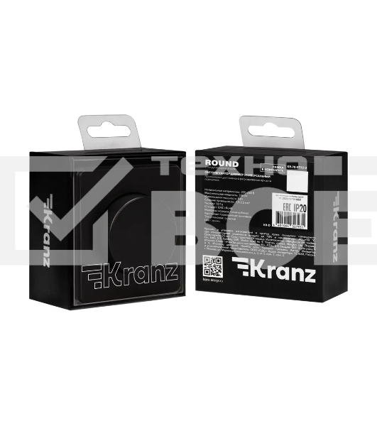 Светорегулятор Kranz KR-78-0732-3 ROUND (диммер) 300Вт с/у оникс