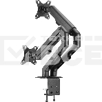 Кронштейн для мониторов Ultramounts UM729 черный 17'-27' макс.7кг крепление к столешнице поворот и наклон, фото11