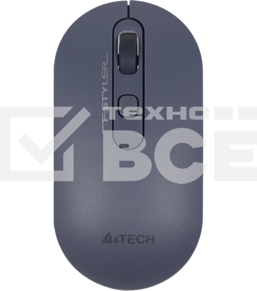 Мышь беспроводная A4Tech Fstyler FG20 пепельный/синий, 2000 dpi, радиоканал, USB, кнопки - 4