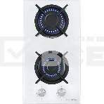 Газовая варочная панель Maunfeld EGHG.32.1CW/G, 2 конфорки, закаленное стекло, белый, фото12