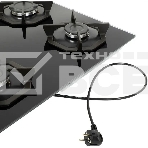 Газовая варочная панель Maunfeld EGHG.64.2CB/G, 4 конфорки, закаленное стекло, черный, фото3