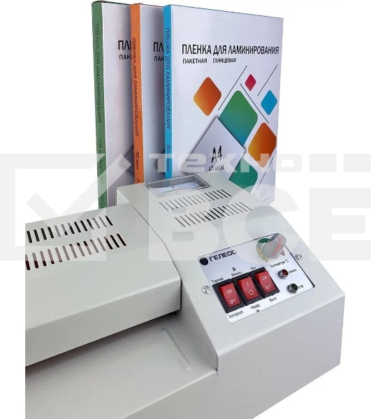 Ламинатор Гелеос ЛМ A4 Про, 4 вала, А4, 250мкм, 620 мм/мин