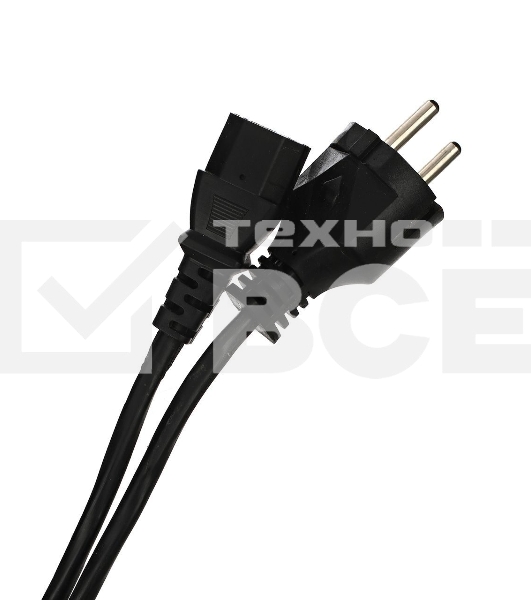 Кабель компьютер-розетка 220V EURO VDE 3G*1.0mm2 медь TELECOM TE021-CU 1,8м