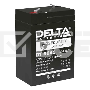 Батарея Delta DT 6045 (6V, 4.5Ah)