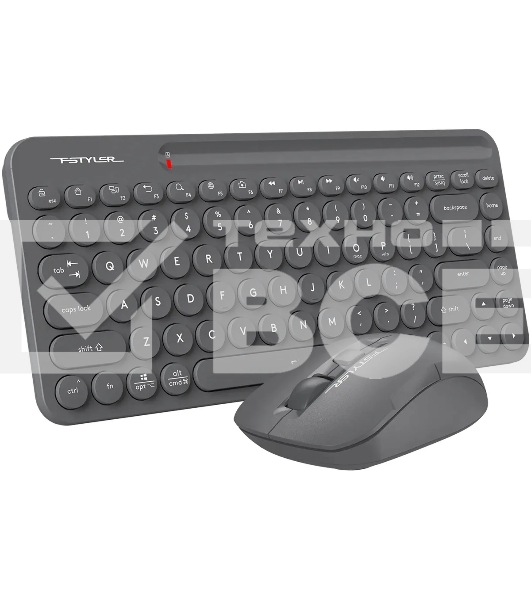 Клавиатура + мышь A4Tech Fstyler FG3200 Air2 клав:серый мышь:серый USB беспроводная slim Multimedia