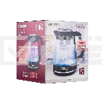 Чайник Centek CT-1014 (черный) стекло 1.7л, 2200Вт, LED, Защита от перегрева, STRIX контроллер, фото7