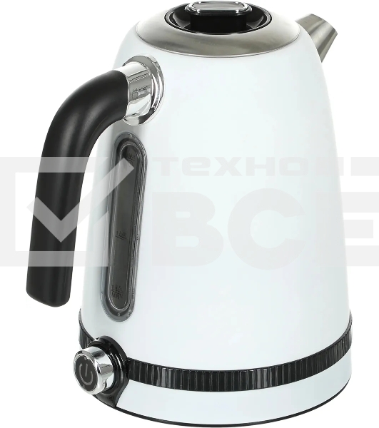 Чайник электрический Kitfort KT-6121-2 1.7л. 2200Вт белый (корпус: нержавеющая сталь/пластик)