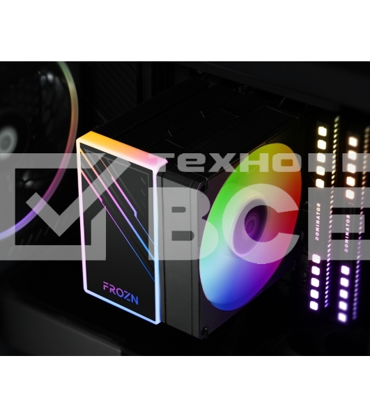 Кулер Cooler ID-Cooling FROZN A400 ARGB черный 92мм алюминий+медь 2200rpm 25.8db 4-pin 180W 123мм