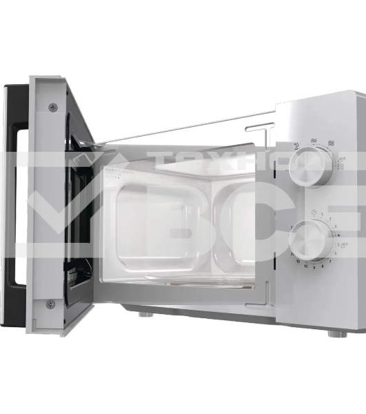 Микроволновая печь Gorenje MO20E1WH белый, 20 л, 800 Вт, переключатели - поворотный механизм