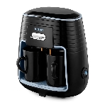 Кофеварка капельная Kitfort КТ-7447 черный/голубой, исп. кофе - молотый, 0.25 л, 450 Вт, фото 1