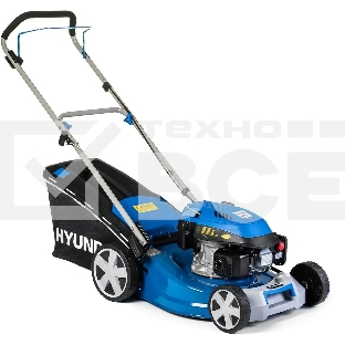 Бензиновая газонокосилка HYUNDAI L4620 {двигатель Hyundai ICV145,4-х такт, 3.8 л.с./145 см3, Ширина среза 45,7 см, Высота среза 25-75 мм, 23,5 кг }