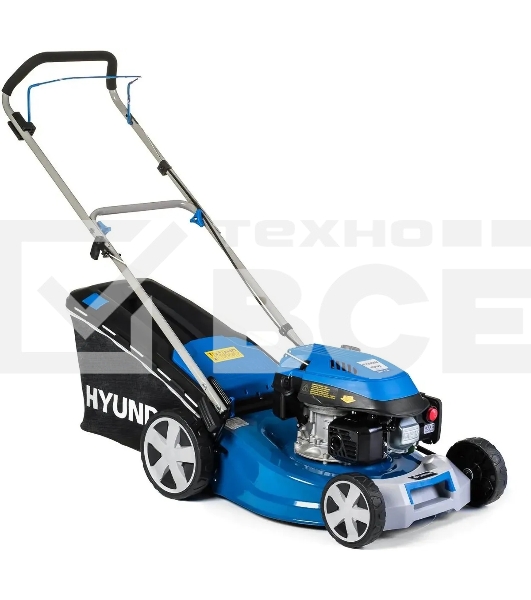 Бензиновая газонокосилка HYUNDAI L4620 {двигатель Hyundai ICV145,4-х такт, 3.8 л.с./145 см3, Ширина среза 45,7 см, Высота среза 25-75 мм, 23,5 кг }