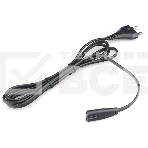 Шнур PowerCube ШВВП-АП 2*0,75 S52C7-250-2,5-1,8, черный, 1,8 м, S52 - C7, 2-pin, фото 1