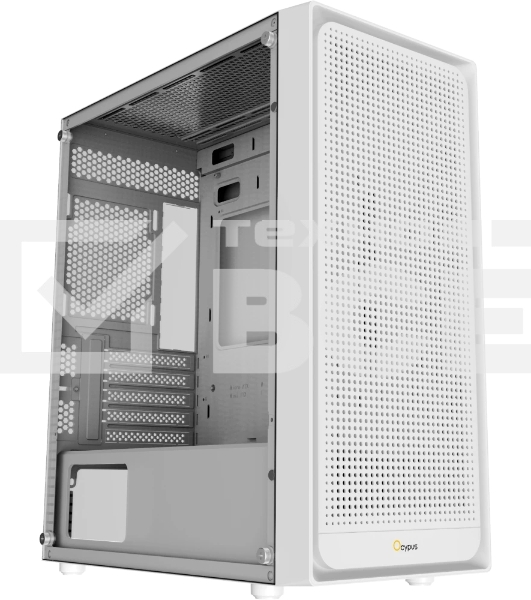 Компьютерный корпус Ocypus Gaммa C50 без БП белый (Gaммa-C50-WHG000XX-GL)