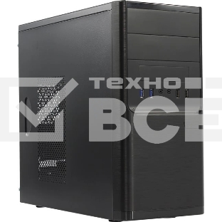 Компьютерный корпус InWin POWERMAN ES701BK USB 3.0 (Mini Tower, mATX, 450W PM-450ATX, USB 3.0x2, USBx2 + Audio, черный) <6120258>