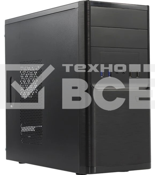 Компьютерный корпус InWin POWERMAN ES701BK USB 3.0 (Mini Tower, mATX, 450W PM-450ATX, USB 3.0x2, USBx2 + Audio, черный) <6120258>