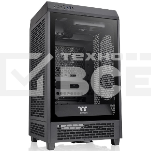Компьютерный корпус Thermaltake The Tower 200 черный без БП miniITX 11x120мм 5x140мм 2xUSB 3.0 audio bott PSU