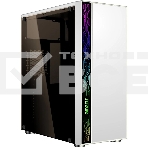 Компьютерный корпус Ginzzu A390 белый Window RGb подсветка 1хUSB 3.0, 2хUSB 2.0, AU, фото 1