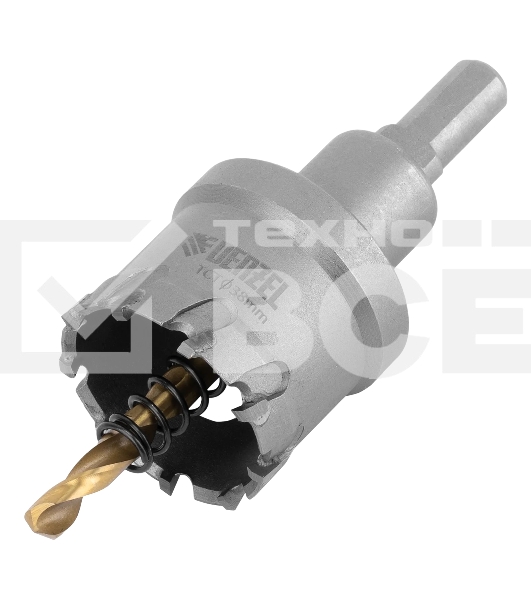 Коронка по металлу Denzel 724012 твердосплавная, 38 мм