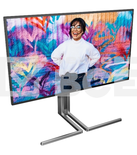 Монитор 27' AOC U27U3CV Nano IPS 3840x2160, 60 Гц (75 Гц макс.), 4 мс, 16:9, 400 кд/м², 2×HDMI 2.0, DP 1.4, USB-C (96 Вт PD), USB Hub (4×USB 3.2 Gen2 + 1×USB-C), RJ-45, 3.5 Jack, динамики (2×3 Вт), DisplayHDR 400, Adaptive-Sync, KVM, черный