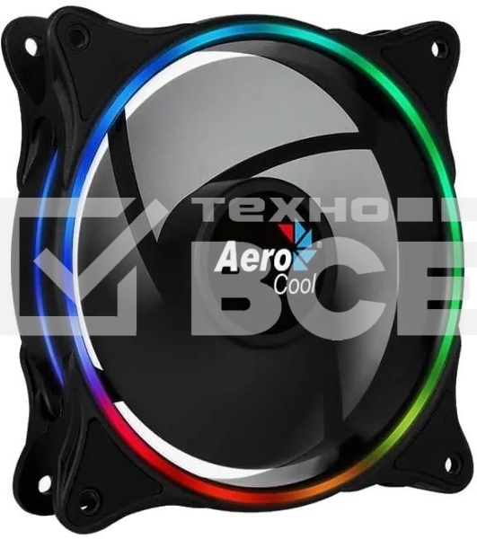 Вентилятор для корпуса Aerocool/Formula Eclipse 12 черный, 120 мм, 1200 об/мин, 19.8 дБ, 6 pin