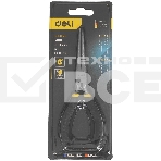 Мини-тонкогубцы удлиненные Deli DL103006 150 мм, прорезиненная рукоять, фото3