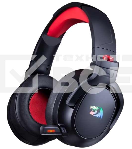 Гарнитура Redragon Nomen чёрный-красный, беспроводная + проводная, радиоканал, до 56 ч, подсветка