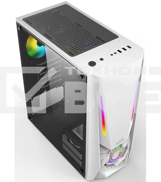 Корпус ALSEYE Reactor-W Mini-ITX/Micro ATX/ATX, USB2.0*2+HD Audio+USB3.0*1, 