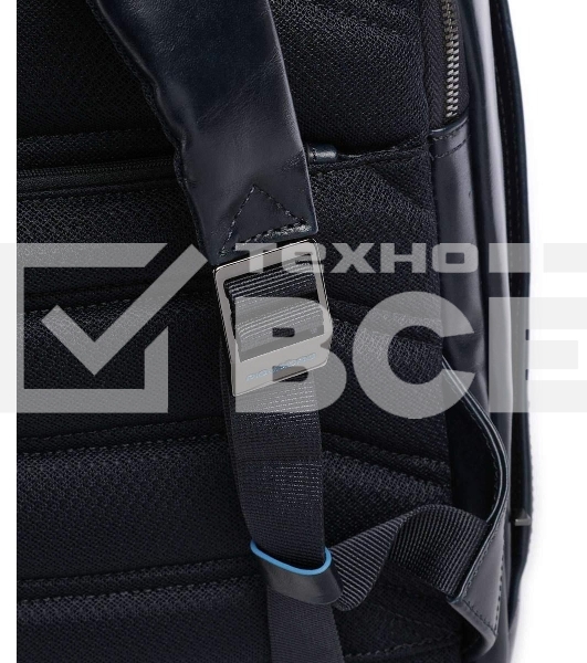 Рюкзак мужской Piquadro Blue Square CA6591B2/BLU2, кожа, темно-синий