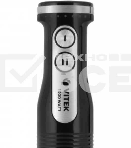 Блендер Vitek VT-8532 (BK) черный Максимальная мощность 1000 Вт   2. 2 скоростных режима  3. Погружная часть и лезвия из нержавеющей стали