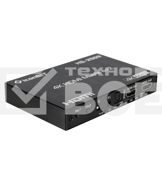 Матричный коммутатор HDMI IconBIT HS-2509 4x2, поддержка 4К60