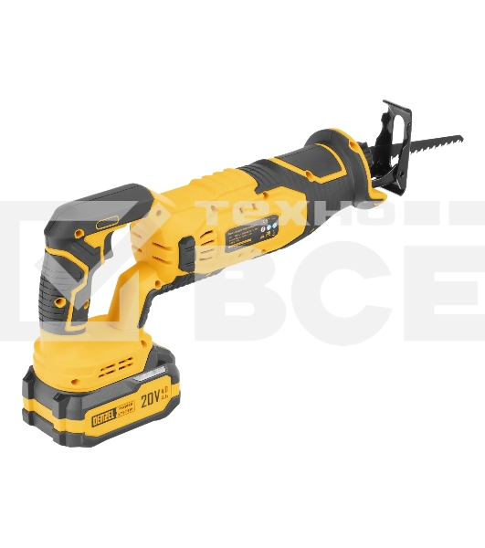 Пила сабельная Denzel RS-180 аккумуляторная Li-Ion, 20 В