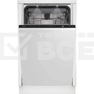 Встраиваемая посудомоечная машина Beko BDIS38120A, черный, 44.8 см, 11 компл., 45 дБ, класс A
