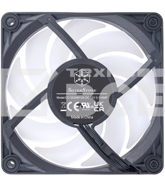 Вентилятор для корпуса Silverstone VISTA 120 ARGb черный, 120 мм, 2000 об/мин, 30.6 дБ, 4 pin