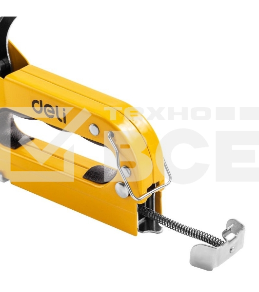 Мебельный степлер Deli DL238105 с набором скоб + антистеплер Набор: 2000шт дверные гвозди. 2000шт Т-гвозди. 2000шт U-гвозди. 1шт скобоудалитель.